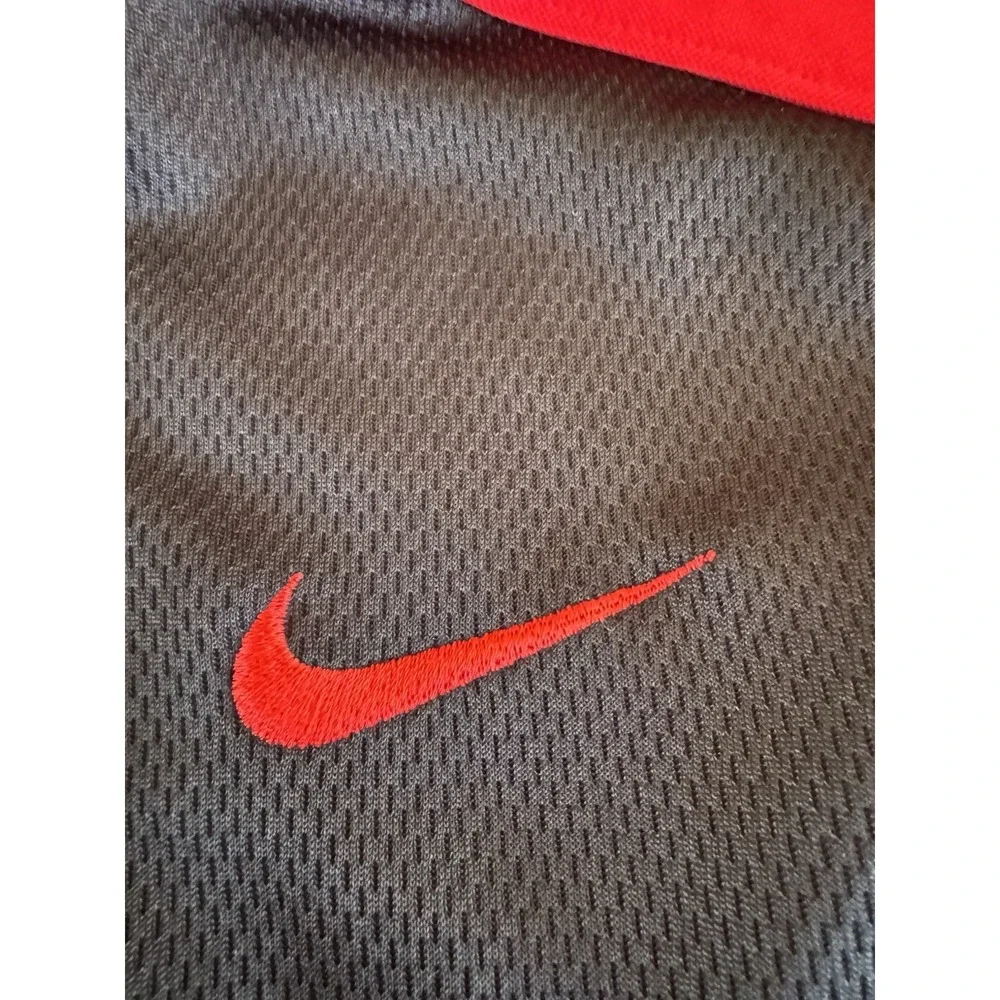 Nike Mens Full Zip Track Jacket Red Black Mesh Panel Swoosh FA140206HON Size M‎